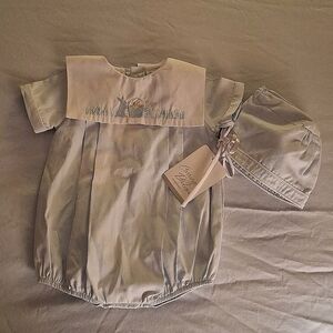 Carriage Boutique by imagewear light blue 6 month bubble